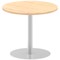 Italia Poseur Circular Table, 800mm Diameter, Maple