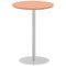 Italia Poseur Round Table, 800mm Diameter, 1145mm High, Beech