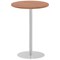 Italia Poseur Round Table, 800mm Diameter, 1145mm High, Walnut Italia Poseur Round Table, 800mm Diameter, 1145mm High, Walnut