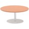 Italia Poseur Round Table, 1000mm Diameter, 475mm High, Beech Italia Poseur Round Table, 1000mm Diameter, 475mm High, Beech