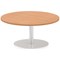 Italia Poseur Round Table, 1000mm Diameter, 475mm High, Oak Italia Poseur Round Table, 1000mm Diameter, 475mm High, Oak