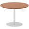 Italia Poseur Circular Table, 1000mm Diameter, Walnut