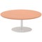 Italia Poseur Round Table, 1200mm Diameter, 475mm High, Beech