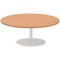 Italia Poseur Round Table, 1200mm Diameter, 475mm High, Oak