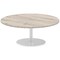 Italia Poseur Round Table, 1200mm Diameter, 475mm High, Grey Oak Italia Poseur Round Table, 1200mm Diameter, 475mm High, Grey Oak