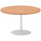 Italia Poseur Circular Table, 1200mm Diameter, Oak