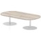 Italia Poseur Oval Table, W1800 x D1000 x H475mm, Grey Oak Italia Poseur Oval Table, W1800 x D1000 x H475mm, Grey Oak