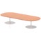 Italia Poseur Oval Table, W2400 x D1000 x H475mm, Beech Italia Poseur Oval Table, W2400 x D1000 x H475mm, Beech
