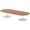 Italia Poseur Oval Table, W2400 x D1000 x H475mm, Walnut Italia Poseur Oval Table, W2400 x D1000 x H475mm, Walnut