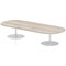 Italia Poseur Oval Table, W2400 x D1000 x H475mm, Grey Oak Italia Poseur Oval Table, W2400 x D1000 x H475mm, Grey Oak