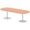 Italia Poseur Boardroom Table, 2400mm Wide, Beech