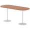 Italia Poseur Oval Table, W2400 x D1000 x H1145mm, Walnut Italia Poseur Oval Table, W2400 x D1000 x H1145mm, Walnut