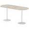 Italia Poseur Oval Table, W2400 x D1000 x H1145mm, Grey Oak Italia Poseur Oval Table, W2400 x D1000 x H1145mm, Grey Oak