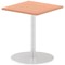 Italia Poseur Square Table, 600mm Wide, Beech