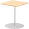 Italia Poseur Square Table, 600mm Wide, Maple