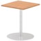 Italia Poseur Square Table, 600mm Wide, Oak