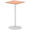 Italia Poseur Square Table, 600mm Wide, 1145mm High, Beech