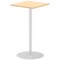 Italia Poseur Square Table, 600mm Wide, 1145mm High, Maple
