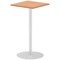 Italia Poseur Square Table, 600mm Wide, 1145mm High, Oak