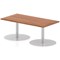 Italia Poseur Rectangular Table, W1200 x D600 x H475mm, Walnut