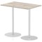 Italia Poseur Rectangular Table, W1200 x D800 x H1145mm, Grey Oak