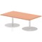 Italia Poseur Rectangular Table, W1400 x D800 x H475mm, Beech