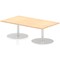 Italia Poseur Rectangular Table, W1400 x D800 x H475mm, Maple