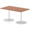 Italia Poseur Rectangle Table 1400mm Wide, 800mm Deep, Walnut