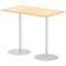 Italia Poseur Rectangular Table, W1400 x D800 x H1145mm, Maple