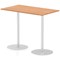 Italia Poseur Rectangular Table, W1400 x D800 x H1145mm, Oak