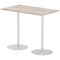 Italia Poseur Rectangular Table, W1400 x D800 x H1145mm, Grey Oak