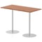 Italia Poseur Rectangular Table, W1600 x D800 x H1145mm, Walnut