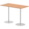 Italia Poseur Rectangular Table, W1600 x D800 x H1145mm, Oak