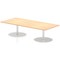 Italia Poseur Rectangular Table, W1800 x D800 x H475mm, Maple