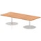 Italia Poseur Rectangular Table, W1800 x D800 x H475mm, Oak