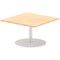 Italia Poseur Square Table, 800mm Wide, 475mm High, Maple