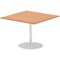 Italia Poseur Square Table, 1000mm Wide, Oak