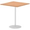 Italia Poseur Square Table, 1000mm Wide, 1145mm High, Oak