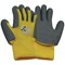 Children's Gloves, TPE Palm Coating with Cub Paw Print Design, 1 Pair, Size 4, Yellow/Grey