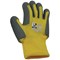 Children's Gloves, TPE Palm Coating with Cub Paw Print Design, 1 Pair, Size 4, Yellow/Grey