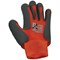 Children's Gloves, TPE Palm Coating with Paw Print Design, 1 Pair, Size 5 Orange/Grey