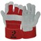 Pred Force Cut 2 Split Leather Rigger Gloves 1 Pair Red/White 10 (Pack of 10)