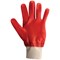 Pred PVC Cut 1 Safety Gloves Knit Wrist 1 Pair Orange 10 (Pack of 10)