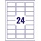 Avery Inkjet Address Label 63.5x34mm 24 Per A4 Sheet White (Pack 600 Labels) J8159-25