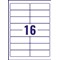 Avery Inkjet Address Label 99x34mm 16 Per A4 Sheet White (Pack 400 Labels) J8162-25