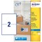 Avery Inkjet Address Label 200x143.5mm 2 Per A4 Sheet White (Pack 50 Labels) J8168-25
