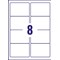 Avery Inkjet Address Label 99.1x67.7mm 8 Per A4 Sheet Clear (Pack 200 Labels) J8565-25