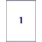 Avery Inkjet Address Label 210x297mm 1 Per A4 Sheet Clear (Pack 25 Labels) J8567-25