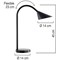 Unilux Sol Flexible LED Desk Lamp 4 Watt Black