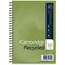 Cambridge Recycled Wirebound Notebook, A5, Ruled, 100 Pages, Pack of 5